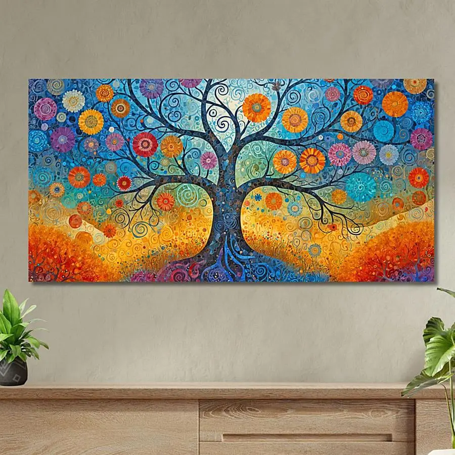 quadro albero della vita colorato