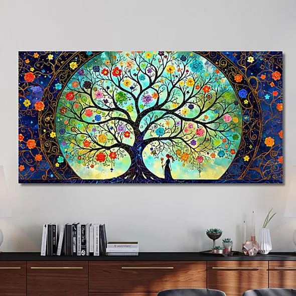 quadro albero della vita moderno